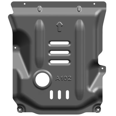 Alfa Romeo Giulia Bảo vệ động cơ với tấm trượt bằng hợp kim magiê nhôm màu đen