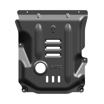 Alfa Romeo Giulia Bảo vệ động cơ với tấm trượt bằng hợp kim magiê nhôm màu đen