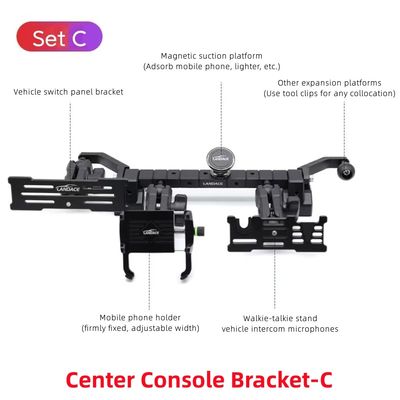 Bộ dụng cụ nội thất cao Giao diện GPS xoay Giao diện điện thoại Đặt C cho Jeep Wrangler JL