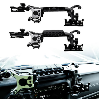 2018-4x4 Thiết bị xe phụ kiện kim loại nhôm trung tâm console Bracket điện thoại di động cho Jeep