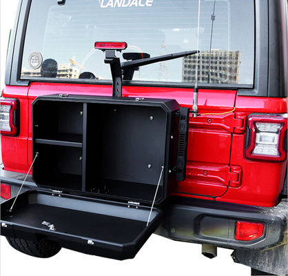 Wrangler JL Off Road Chiếc xe Jeep nhôm cửa sau bên ngoài Hộp lưu trữ Kích thước 700x450x317mm