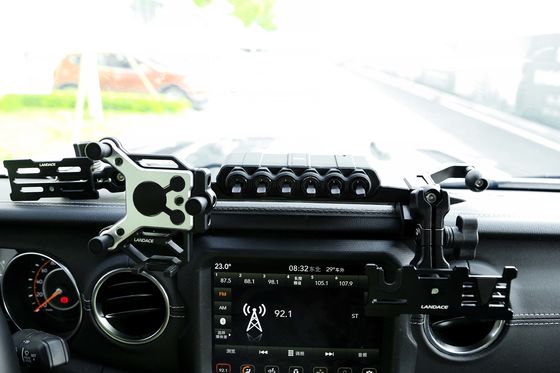 4x4 Thiết bị xe phụ kiện kim loại nhôm trung tâm console Bracket điện thoại di động cho Jeep