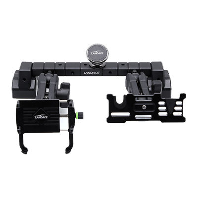 JEEP Car Fitment Alloy Center Console Bracket cho máy giữ điện thoại di động Đen