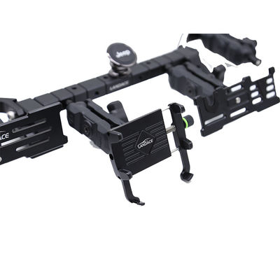 JEEP Car Fitment Alloy Center Console Bracket cho máy giữ điện thoại di động Đen