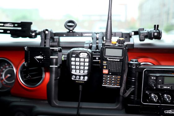 JEEP Car Fitment Alloy Center Console Bracket cho máy giữ điện thoại di động Đen