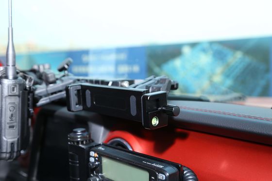 JEEP Car Fitment Alloy Center Console Bracket cho máy giữ điện thoại di động Đen