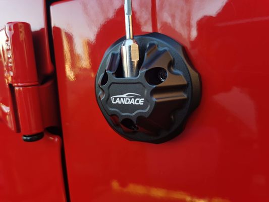 74 * 74 * 30mm Black Aluminium Alloy Antenna Base Cover chính cho Jeep Wrangler JL JK