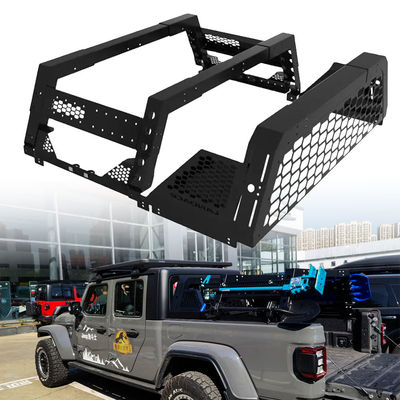 Step Bar Carbon Steel Black Powder Coating Overland Bed Rack cho Jeep Wrangler JL