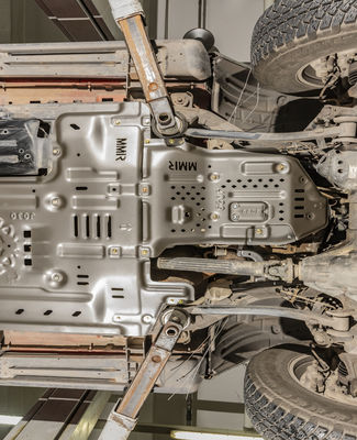 Black Powder Coated Wrangler JL ống xả trượt đĩa tùy chỉnh năm 2018-2019