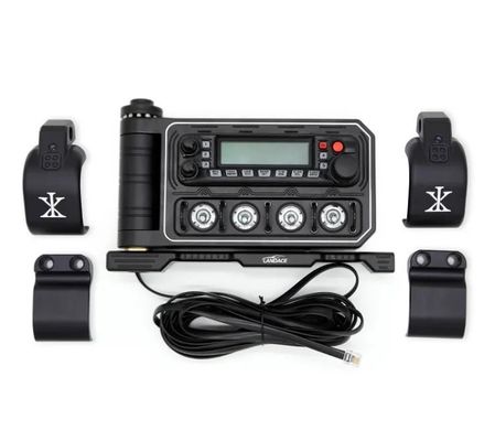 Đỏ Thiết bị phụ kiện xe Off-road Đồng hợp kim nhôm phổ quát Trung tâm Console xe Đài phát thanh Đài chuyển mạch