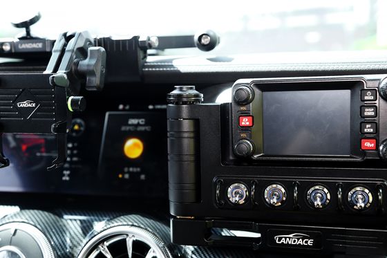 Đỏ Thiết bị phụ kiện xe Off-road Đồng hợp kim nhôm phổ quát Trung tâm Console xe Đài phát thanh Đài chuyển mạch