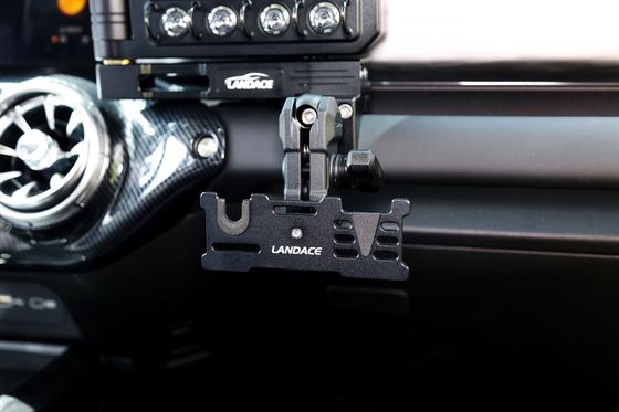 Đỏ Thiết bị phụ kiện xe Off-road Đồng hợp kim nhôm phổ quát Trung tâm Console xe Đài phát thanh Đài chuyển mạch