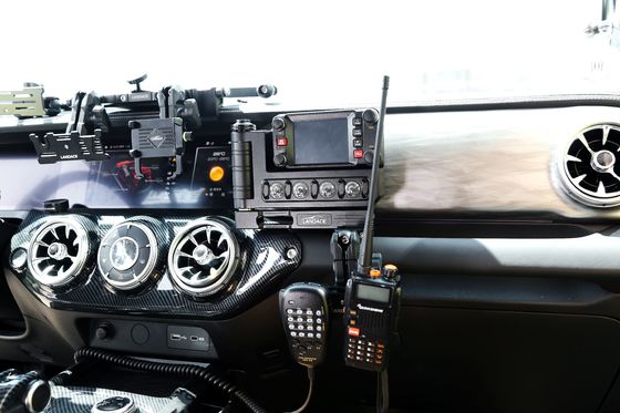 Đỏ Thiết bị phụ kiện xe Off-road Đồng hợp kim nhôm phổ quát Trung tâm Console xe Đài phát thanh Đài chuyển mạch