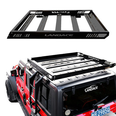 Off road 1455*1425*113mm Aluminium Wind Fairing Roof Rack Tray Platform cho Jeep Wrangler JL JK