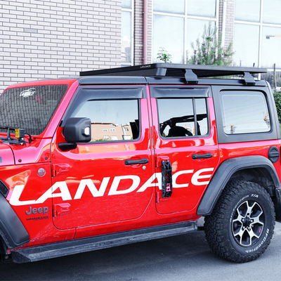 Chiếc xe hành lý lắp đặt giá đỡ mái nhà tùy chỉnh phụ kiện xe cho Jeep Wrangler JL