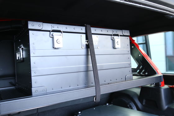 Chất xách hành lý ngoài đường cho Jeep Wrangler Đen Alloy nhôm giỏ hàng