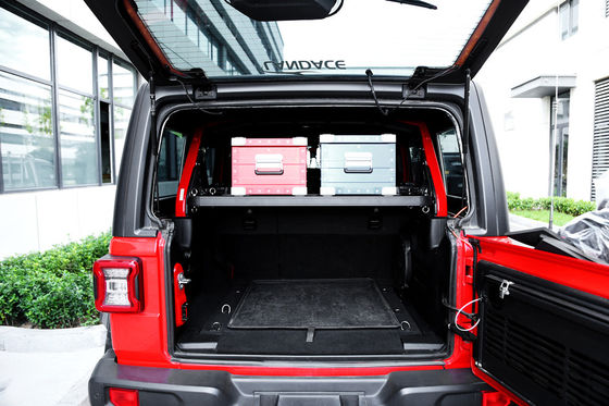 Chất xách hành lý ngoài đường cho Jeep Wrangler Đen Alloy nhôm giỏ hàng
