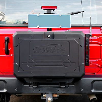 2021- Jeep Wrangler Đen nhôm hợp kim bột phủ cửa bên sau bên ngoài hộp lưu trữ