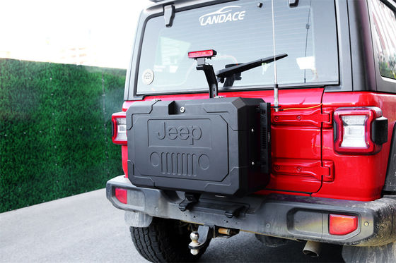 2018- Hộp lưu trữ cổng đuôi hợp kim nhôm thay thế bánh xe dự phòng cho Jeep Wrangler JL JK