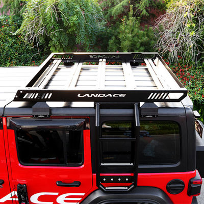 Jeep Wrangler JL JK Roof Rack Tray với khung gió và hỗn hợp nhôm hỗn hợp hành lý