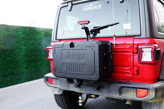 Hộp lưu trữ cổng đuôi hợp kim nhôm thay bánh xe dự phòng cho Jeep Wrangler JL JK