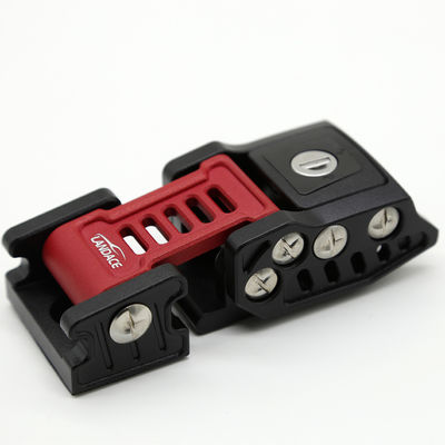 Đơn vị hóa kích thước Đỏ Đen Locking Hood Catch Locks Kit cho Jeep Wrangler JK J