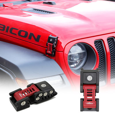 Jeep JL tùy chỉnh 2X nhôm Hood khóa khóa bắt Buckle với bề mặt anodizing