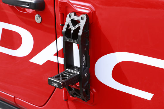 Khóa cửa Đường vít Bên bước kim loại gấp chân Peg Pedal phụ kiện bên ngoài cho Jeep Wrangler