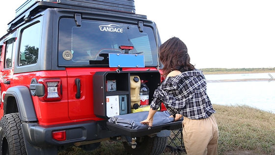Đồng nhôm Jeep cửa sau bên ngoài hộp lưu trữ cho Wrangler JL JK Trọng lượng ròng 13,4kg