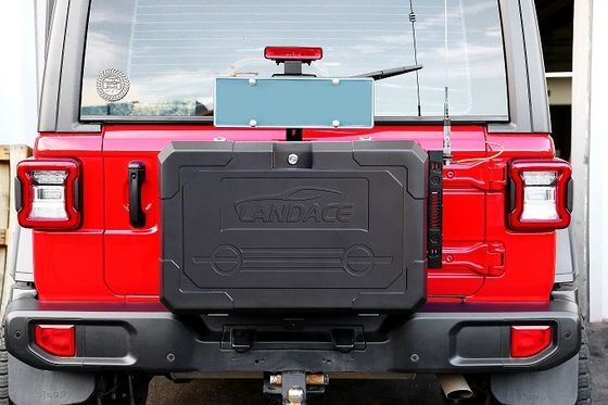 Bảng mở rộng cửa cửa sau Lắp đặt phía sau Hộp dụng cụ lưu trữ nhôm cho Jeep