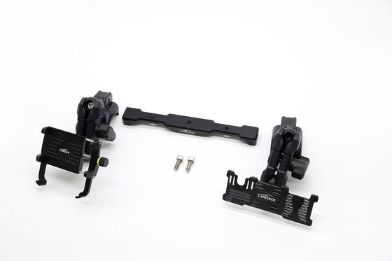 Multi-Mount Dash Phone Holder + GoPro Mount với đường sắt trượt nhôm, góc linh hoạt cho Jeep Wrangler 2018-2022